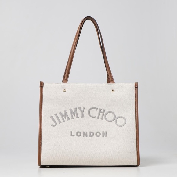 Jimmy Choo Varenne Canvas Reversible Tote Bag - Picture 11 of 14